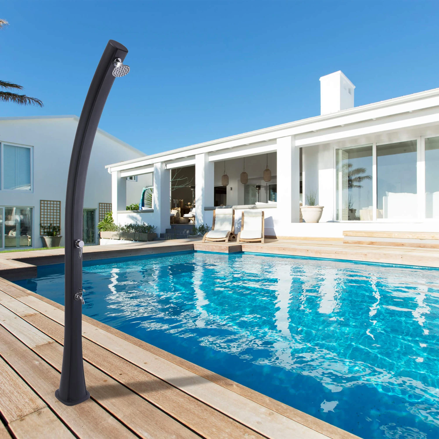 SUMMER FUN Solar Dusche 25L Anthrazit 2 SUMMER FUN Solar Dusche 25L Anthrazit – Bild 2