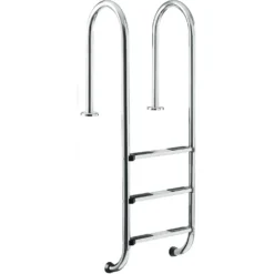 Waterman Poolleiter Edelstahl Für Tiefbecken Mit 100-120 Cm Höhe - Enge Stufen
