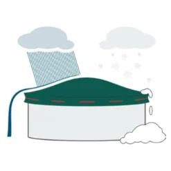 SUMMER FUN Aufblasbares Winterkissen Für Pool, Stahlwandpool, Framepool Und GFK Pool - Größe 122x122x44 Cm -Pool Welt Verkaufe 2510061SF Winterkissen 7