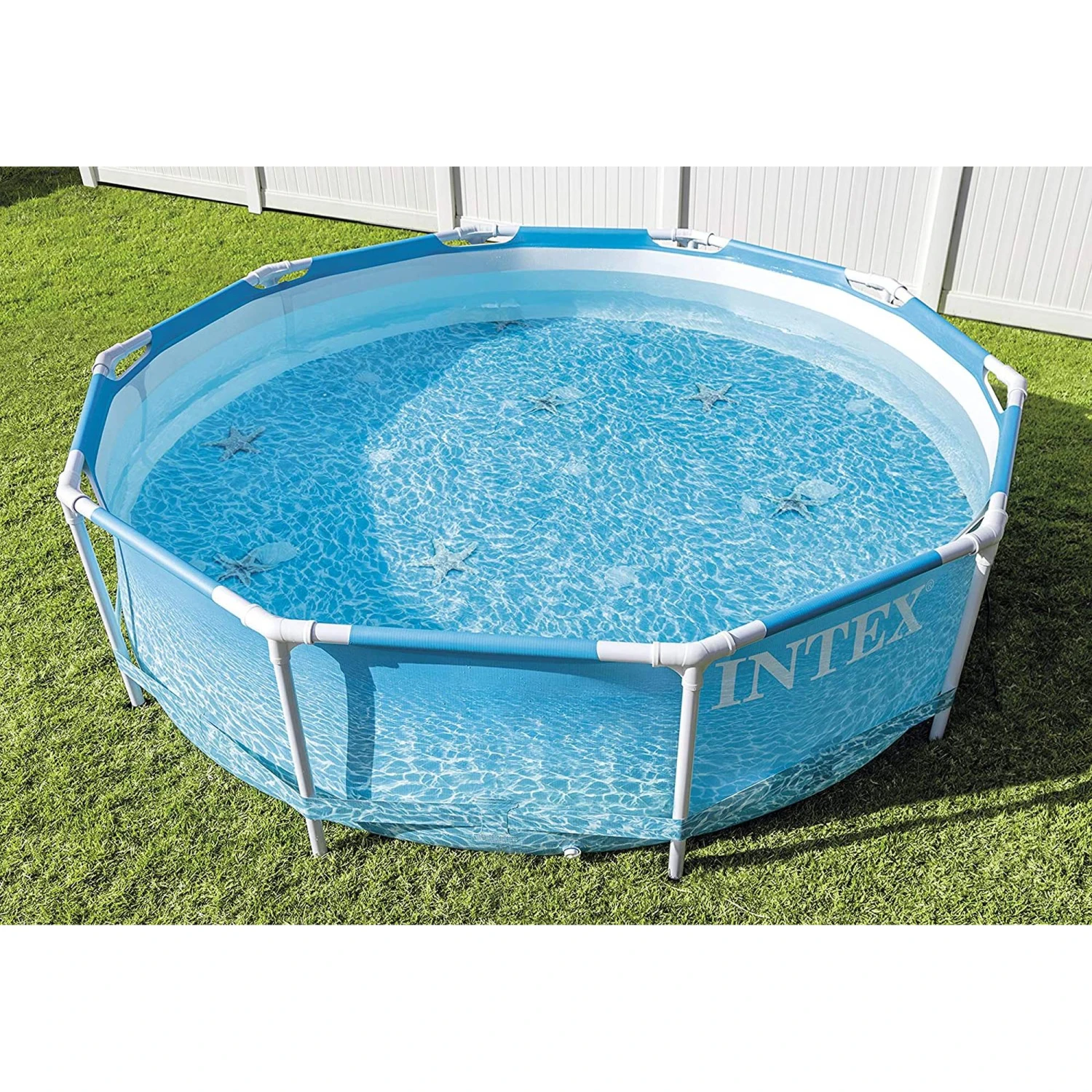 Intex Frame Pool Set Beachside Rund 305 X 76 Cm (28208GN) 2 Intex Frame Pool Set Beachside Rund 305 X 76 Cm (28208GN) – Bild 2