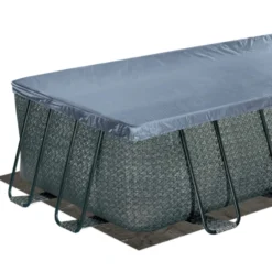 Polygroup Summer Waves Elite Rechteck Frame Pool Set Rattan Anthrazit 549 X 274 X 132 Cm (3000151) -Pool Welt Verkaufe 3000151 3000152 Frame Pool Bodenplane Abdeckplane
