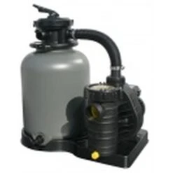 GRE Stahlwandpool Set (6-teilig) Hoch Rund 460 X 132 Cm, Stahl 0,45 Mm Holzoptik Folie 0,4 Mm Blau -Pool Welt Verkaufe 502010479 Sandfilteranlage SF133 2