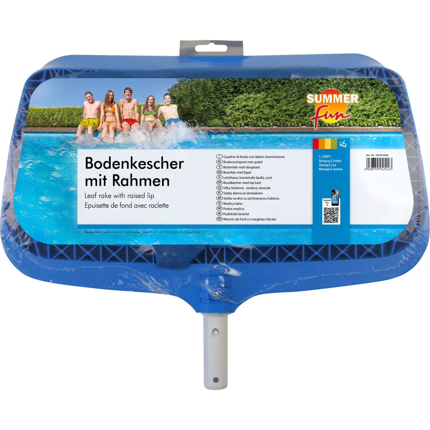 SUMMER FUN Aufsteck-Bodenkescher,Luxus 1 SUMMER FUN Aufsteck-Bodenkescher,Luxus