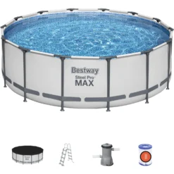 Bestway Steel Pro MAX Frame Pool Komplettset 427 X 122 Cm (Frame Pool )