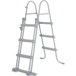 Bestway Pool-Sicherheitsleiter Für Becken Bis 107 Cm - 2x3 Stufen - Grau