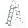 Bestway Pool-Sicherheitsleiter Für Becken Bis 122 Cm Ohne Plattform - 2x4 Stufen - Grau