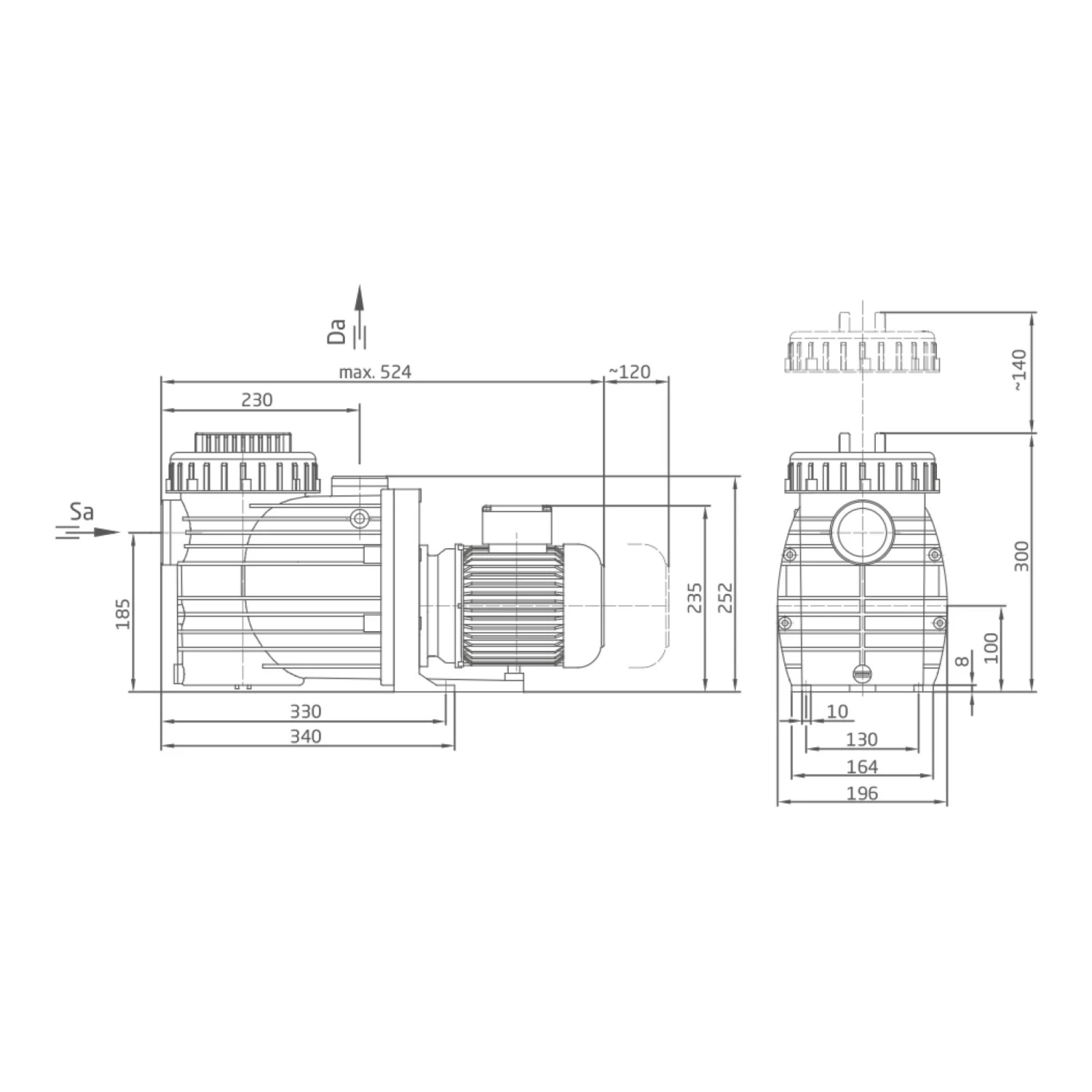 Speck Filterpumpe BADU Magna 8 W, 8 M³/h, 230 V 2 Speck Filterpumpe BADU Magna 8 W, 8 M³/h, 230 V – Bild 2