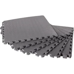 SUMMER FUN Bodenschutzmatten, Grau, 500x500x8mm (8 Stück Im Set = 2qm) 7 SUMMER FUN Bodenschutzmatten, Grau, 500x500x8mm (8 Stück Im Set = 2qm) -Pool Welt Verkaufe Bodenschutzmatte grau gruppe freisteller heissner