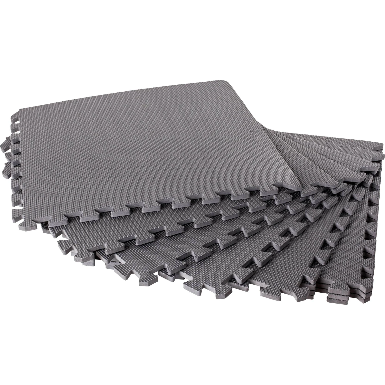 SUMMER FUN Bodenschutzmatten, Grau, 500x500x8mm (8 Stück Im Set = 2qm) 3 SUMMER FUN Bodenschutzmatten, Grau, 500x500x8mm (8 Stück Im Set = 2qm) – Bild 3