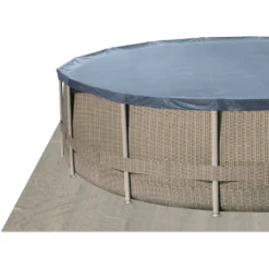 Polygroup Summer Waves Frame Pool Set Rattan Braun 427 X 107 Cm (3000130) -Pool Welt Verkaufe Covergroundcloth P4J FramePool 1