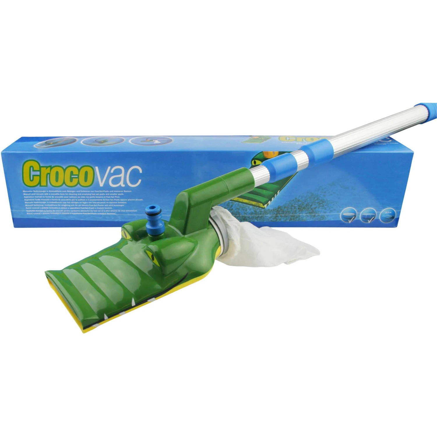 Croco Vac - Poolsauger Venturisauger Set Für Den Gartenschlauch 1 Croco Vac - Poolsauger Venturisauger Set Für Den Gartenschlauch
