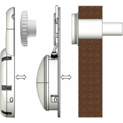 Waterman LED Beleuchtungsset Für Aufstellbecken RGB, Inkl. Fernbedienung -Pool Welt Verkaufe LED Beleuchtungsset fuer Einlaufduese Einbauschema