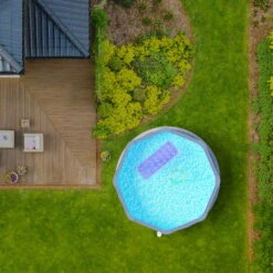 Stahlwandpool Rund Classic 350x120 Cm, Stahl 0,4 Mm Anthrazit, Folie 0,3 Mm Blau, Overlap -Pool Welt Verkaufe Planet Pool Stahlwandpool Classic anthrazit blau MS 08