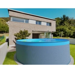 Neu eingetroffen -Pool Welt Verkaufe Planet Pool Stahlwandpool anthrazit blau overlap OS 02 3