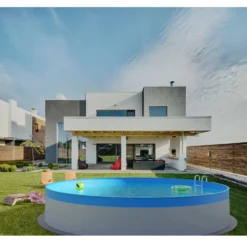 Waterman Stahlwandpool Rund 350x90 Cm, Stahl 0,3 Mm Weiß, Folie 0,2 Mm Blau, Overlap -Pool Welt Verkaufe Planet Pool Stahlwandpool weiss blau overlap OS 06 2