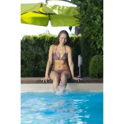 Waterman Stahlwandpool Rund Exklusiv 350x150 Cm, Stahl 0,8 Mm Weiß, Folie 0,6 Mm Blau, Einhängebiese -Pool Welt Verkaufe Pool mit neuer Innenhuelle 6