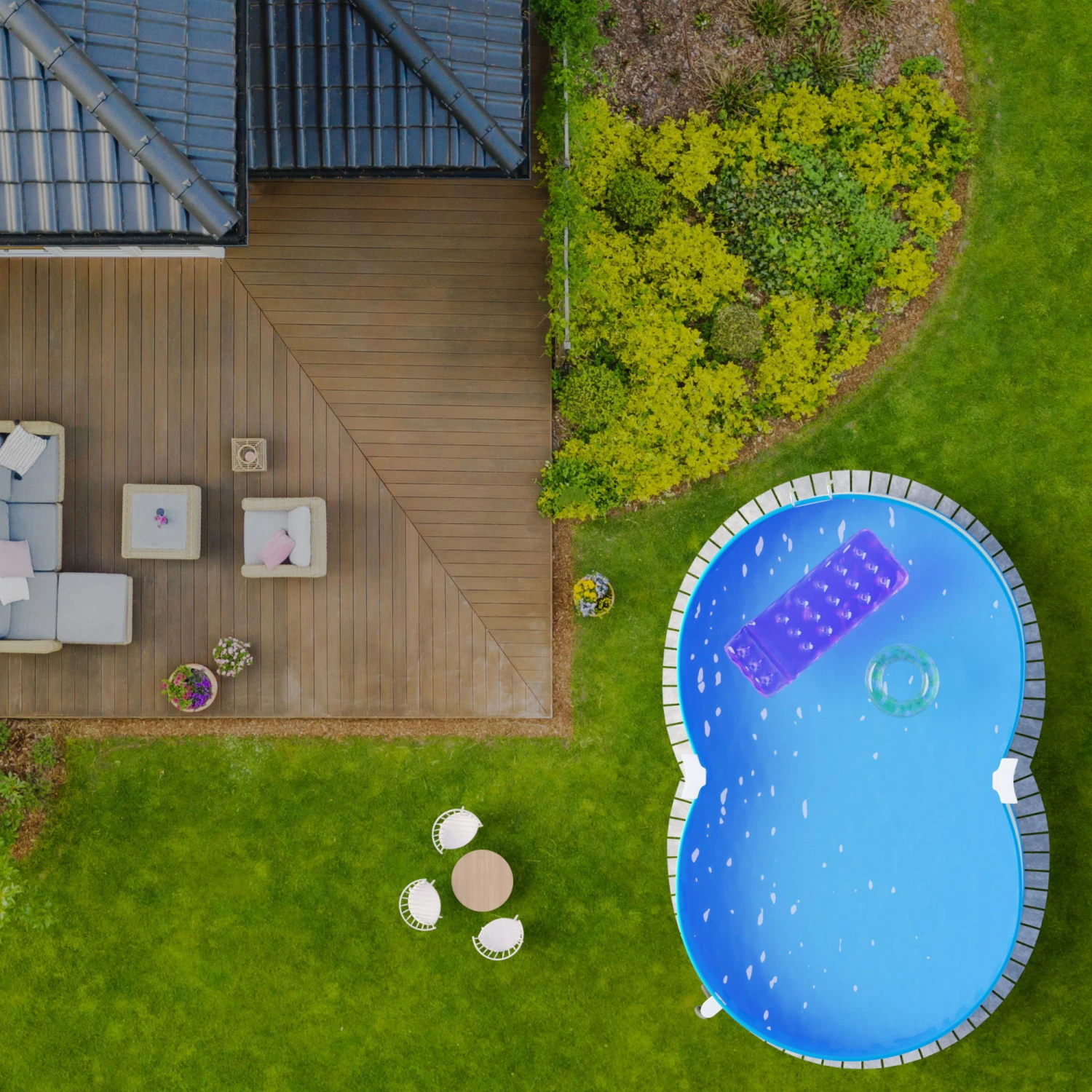 Stahlwandpool Achtform 650x420x120 Cm, Stahl 0,4 Mm Weiß, Folie 0,4 Mm Blau, Einhängebiese 6 Stahlwandpool Achtform 650x420x120 Cm, Stahl 0,4 Mm Weiß, Folie 0,4 Mm Blau, Einhängebiese – Bild 6