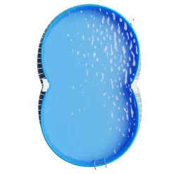 Stahlwandpool Achtform 470x300x120 Cm, Stahl 0,4 Mm Weiß, Folie 0,4 Mm Blau, Einhängebiese -Pool Welt Verkaufe S81009MSVS S81010MSVS S8140MSVS Stahlwandbecken Achtform Weiss Blau 09 4