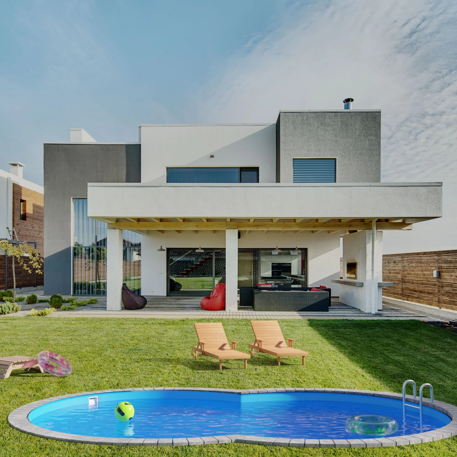 Stahlwandpool Achtform 470x300x120 Cm, Stahl 0,4 Mm Anthrazit, Folie 0,4 Mm Blau, Einhängebiese 5 Stahlwandpool Achtform 470x300x120 Cm, Stahl 0,4 Mm Anthrazit, Folie 0,4 Mm Blau, Einhängebiese – Bild 5