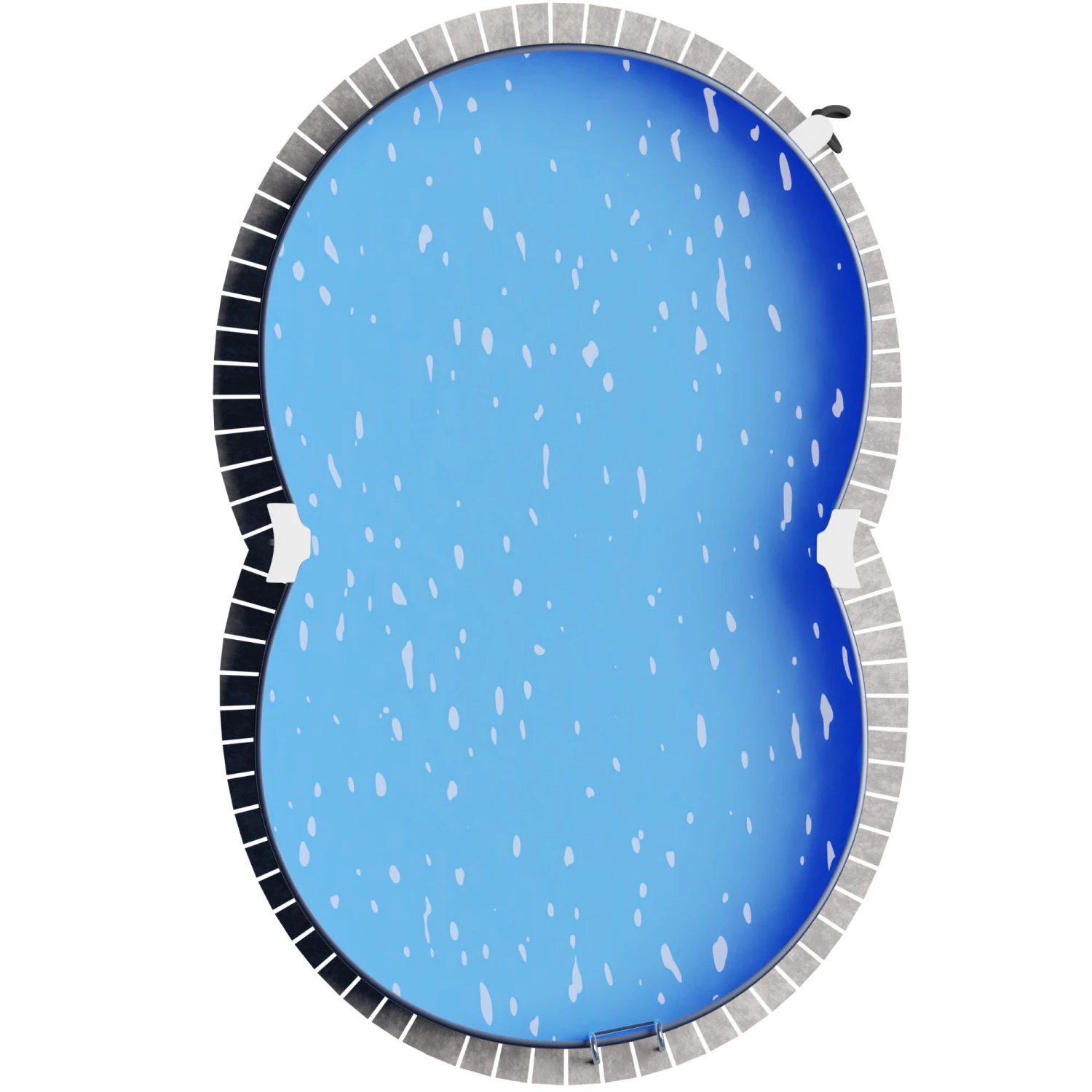 Stahlwandpool Achtform 650x420x120 Cm, Stahl 0,4 Mm Anthrazit, Folie 0,4 Mm Blau, Einhängebiese 9 Stahlwandpool Achtform 650x420x120 Cm, Stahl 0,4 Mm Anthrazit, Folie 0,4 Mm Blau, Einhängebiese – Bild 9