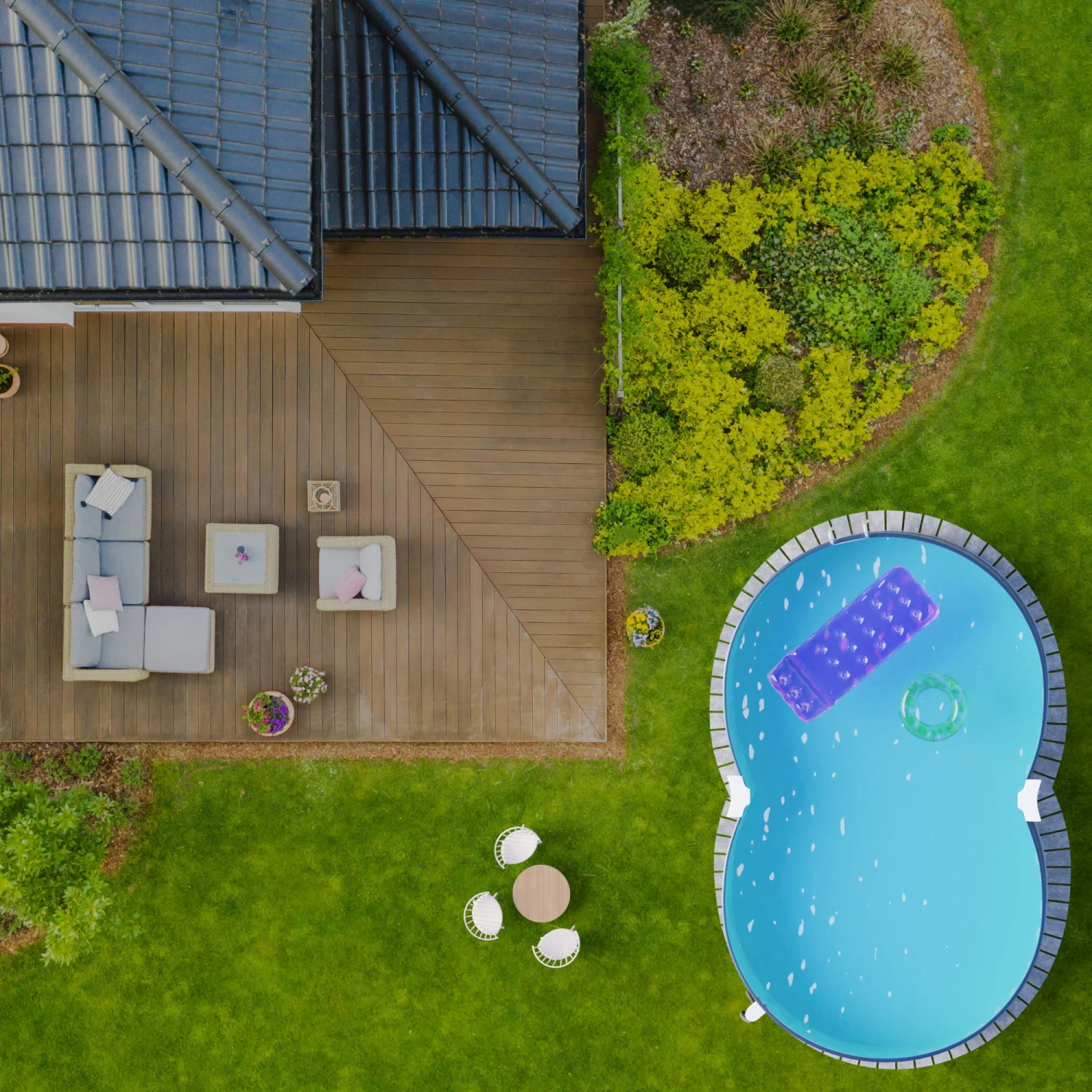 Stahlwandpool Achtform 470x300x120 Cm, Stahl 0,4 Mm Anthrazit, Folie 0,4 Mm Sand, Einhängebiese 2 Stahlwandpool Achtform 470x300x120 Cm, Stahl 0,4 Mm Anthrazit, Folie 0,4 Mm Sand, Einhängebiese – Bild 2