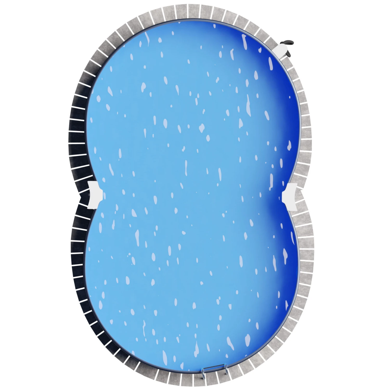 Stahlwandpool Achtform 470x300x120 Cm, Stahl 0,4 Mm Anthrazit, Folie 0,4 Mm Sand, Einhängebiese 9 Stahlwandpool Achtform 470x300x120 Cm, Stahl 0,4 Mm Anthrazit, Folie 0,4 Mm Sand, Einhängebiese – Bild 9