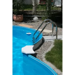SUMMER FUN Poolleiter Edelstahl Für Tiefbecken Mit 120 Cm Höhe - Weite Stufen 8 SUMMER FUN Poolleiter Edelstahl Für Tiefbecken Mit 120 Cm Höhe - Weite Stufen -Pool Welt Verkaufe Sitzbohle Achtformpool