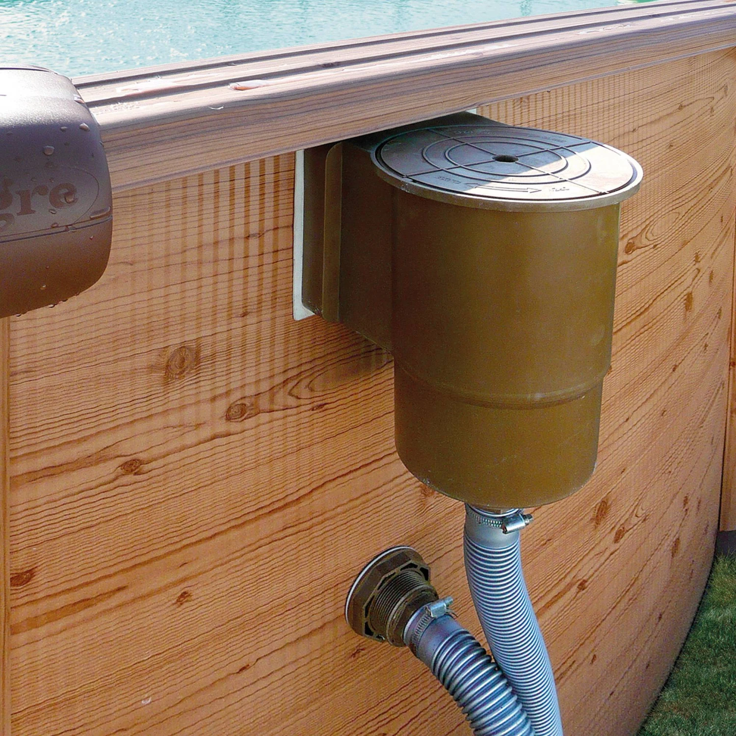 Waterman Einbauskimmer Standard Braun Inklusive Einlaufdüse 2 Waterman Einbauskimmer Standard Braun Inklusive Einlaufdüse – Bild 2