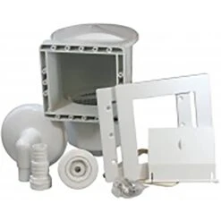 Stahlwandpool Set (5-teilig) Hoch Rund Classic 450 X 120 Cm, Stahl 0,4 Mm Weiß Folie 0,3 Mm Blau 10 Stahlwandpool Set (5-teilig) Hoch Rund Classic 450 X 120 Cm, Stahl 0,4 Mm Weiß Folie 0,3 Mm Blau -Pool Welt Verkaufe Standard Einbauskimmer mit Ruecklaufduese 1