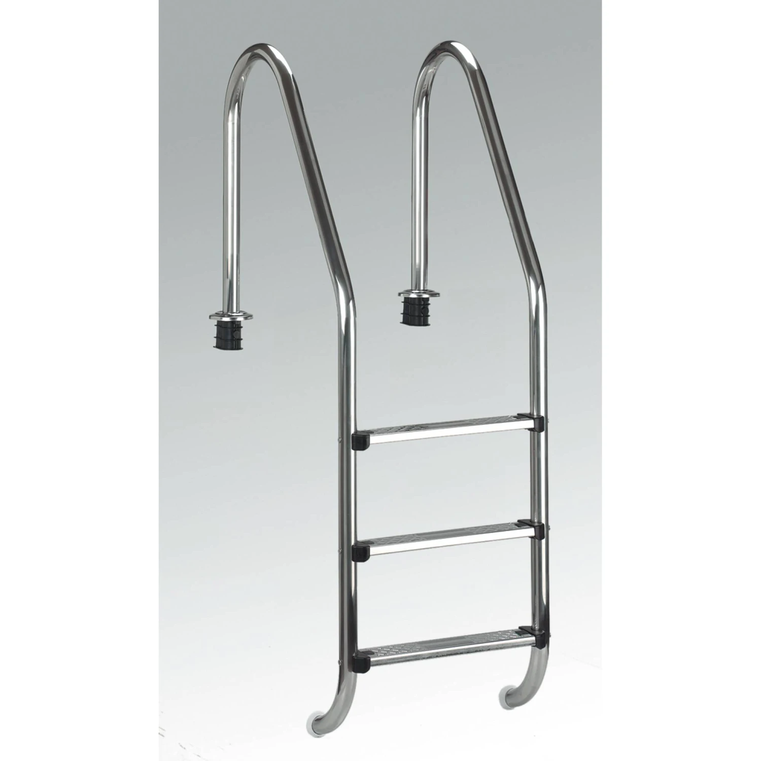 SUMMER FUN Poolleiter Edelstahl Für Tiefbecken Mit 120 Cm Höhe - Weite Stufen 1 SUMMER FUN Poolleiter Edelstahl Für Tiefbecken Mit 120 Cm Höhe - Weite Stufen