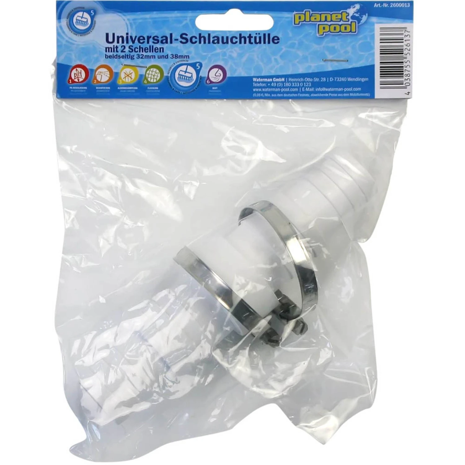 Universalschlauchtülle Mit 2 Schellen 1 Universalschlauchtülle Mit 2 Schellen