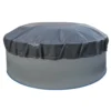 Waterman Luftkissen Poolabdeckung Aufblasbare Abdeckplane Rund Ø 4,5 M Grau/innen Beige Mit Ösen Und Kordelzug