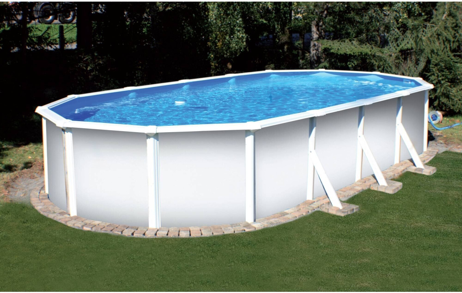 Pool Welt Verkaufe -Pool Welt Verkaufe planet pool stahlwandpool ovalform classic 535x300x120cm stahl 0 4mm weiss folie 0 3mm blau overlap